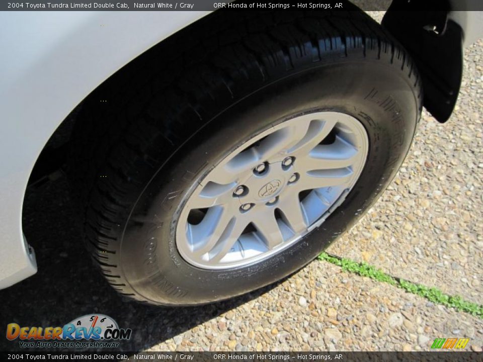 2004 Toyota Tundra Limited Double Cab Natural White / Gray Photo #10