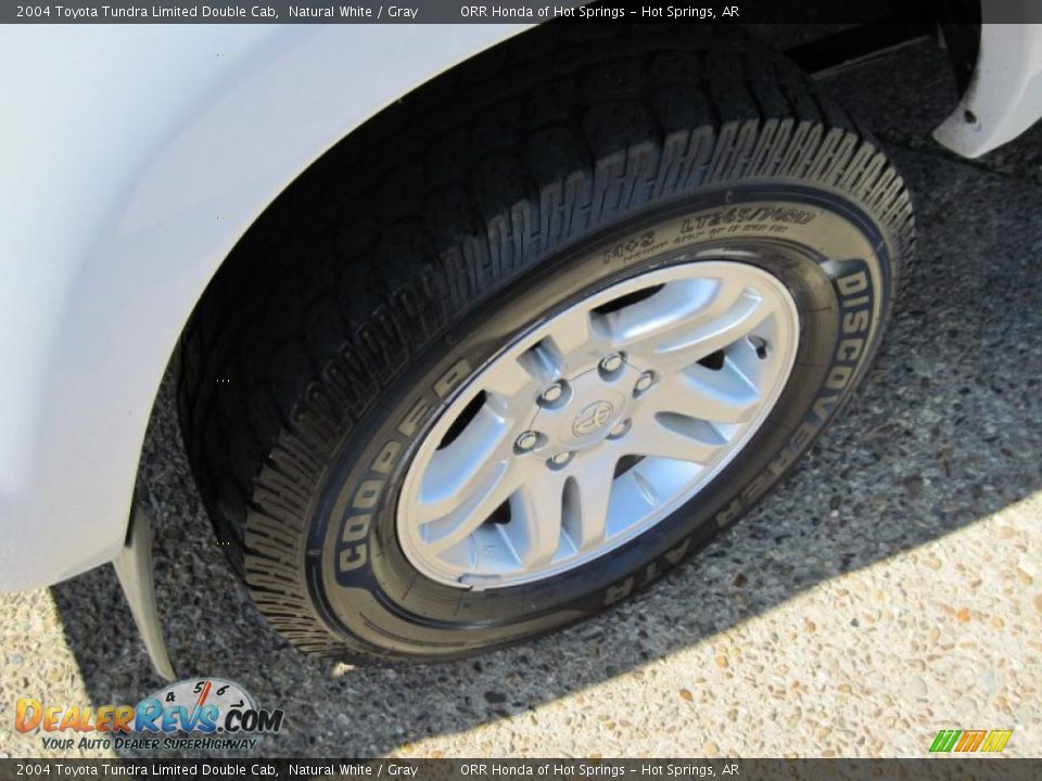 2004 Toyota Tundra Limited Double Cab Natural White / Gray Photo #11