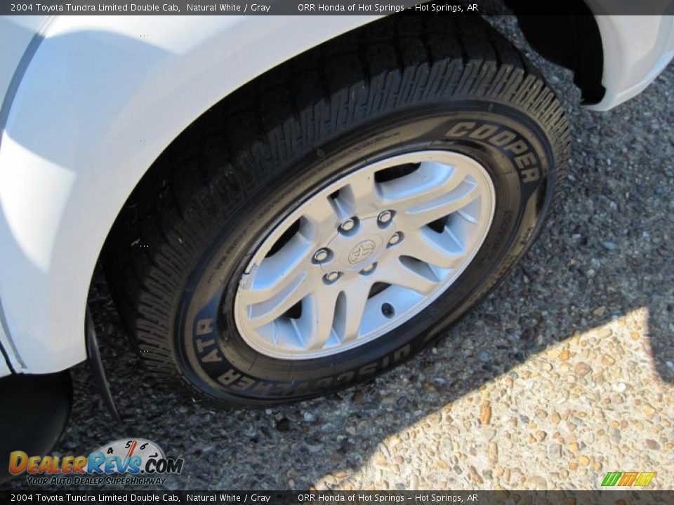 2004 Toyota Tundra Limited Double Cab Natural White / Gray Photo #12
