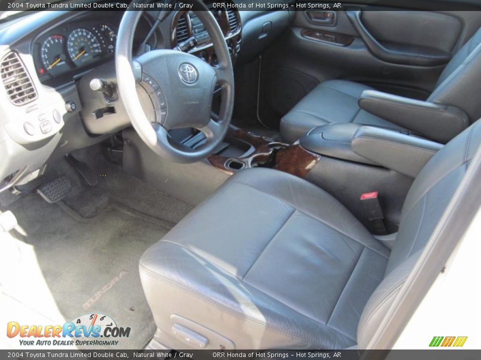 2004 Toyota Tundra Limited Double Cab Natural White / Gray Photo #13
