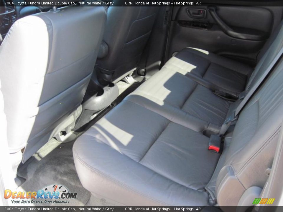 2004 Toyota Tundra Limited Double Cab Natural White / Gray Photo #14