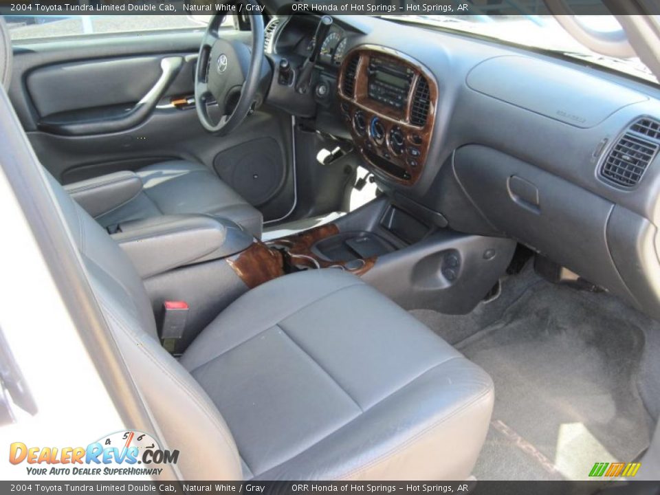 2004 Toyota Tundra Limited Double Cab Natural White / Gray Photo #16