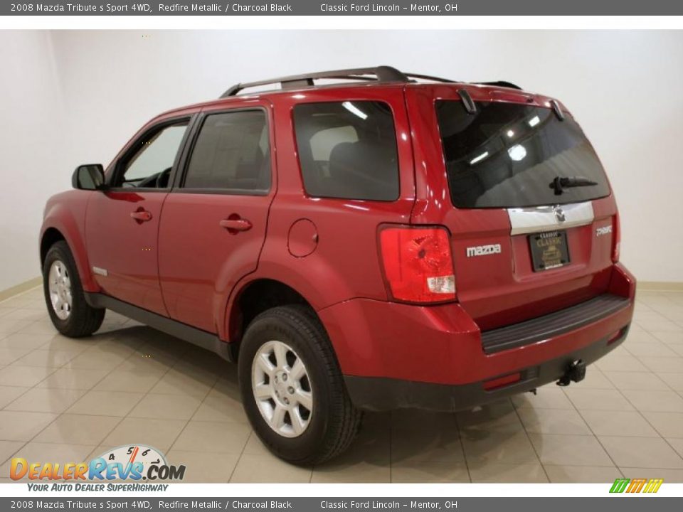 2008 Mazda Tribute s Sport 4WD Redfire Metallic / Charcoal Black Photo #5