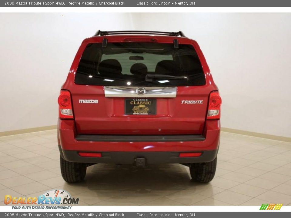 2008 Mazda Tribute s Sport 4WD Redfire Metallic / Charcoal Black Photo #6