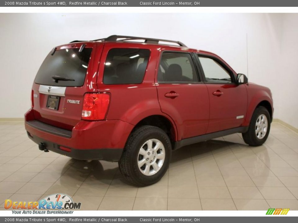 2008 Mazda Tribute s Sport 4WD Redfire Metallic / Charcoal Black Photo #7