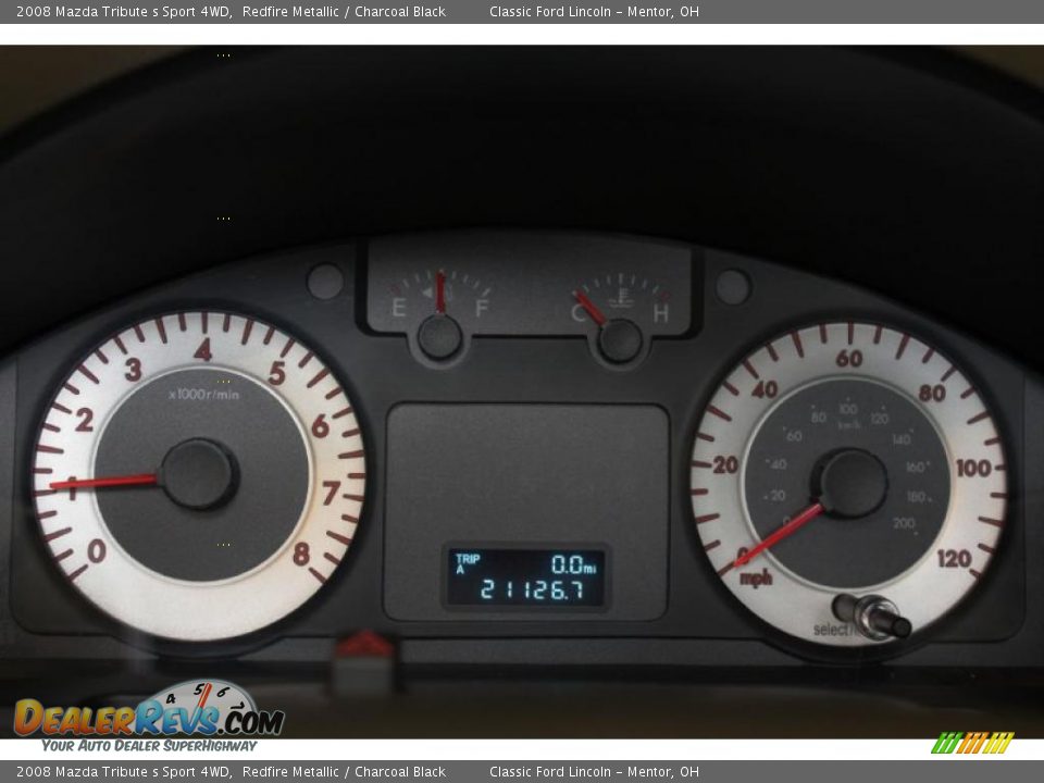 2008 Mazda Tribute s Sport 4WD Redfire Metallic / Charcoal Black Photo #13