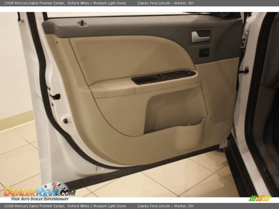 2008 Mercury Sable Premier Sedan Oxford White / Medium Light Stone Photo #9