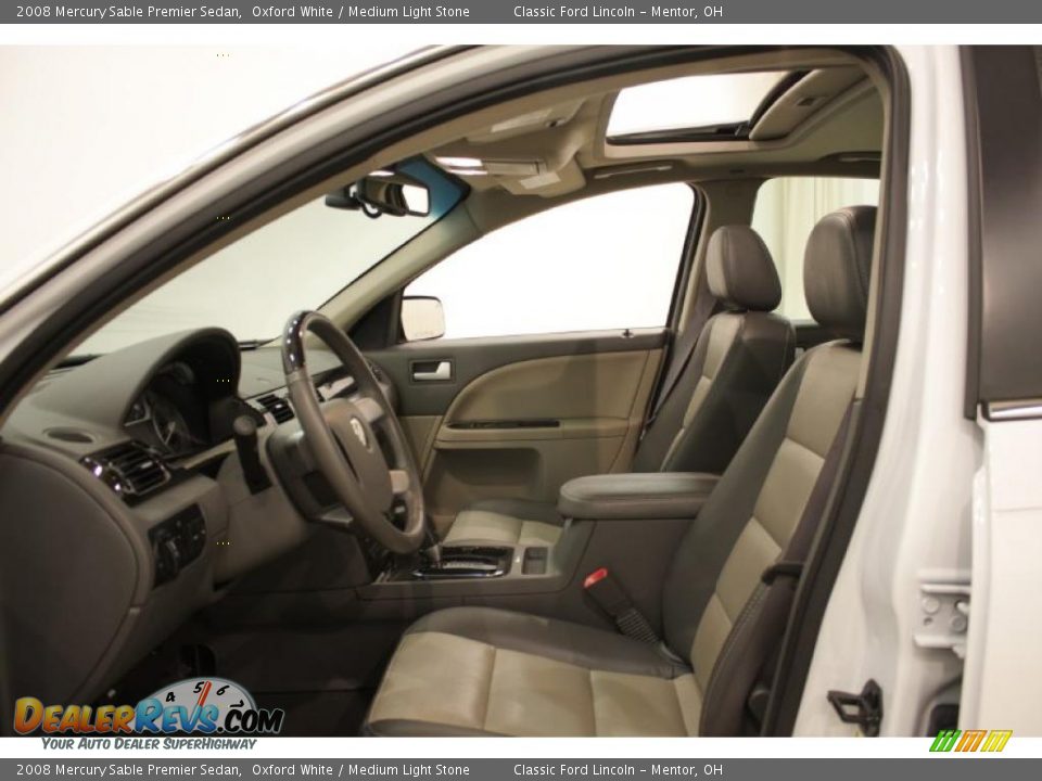 2008 Mercury Sable Premier Sedan Oxford White / Medium Light Stone Photo #10