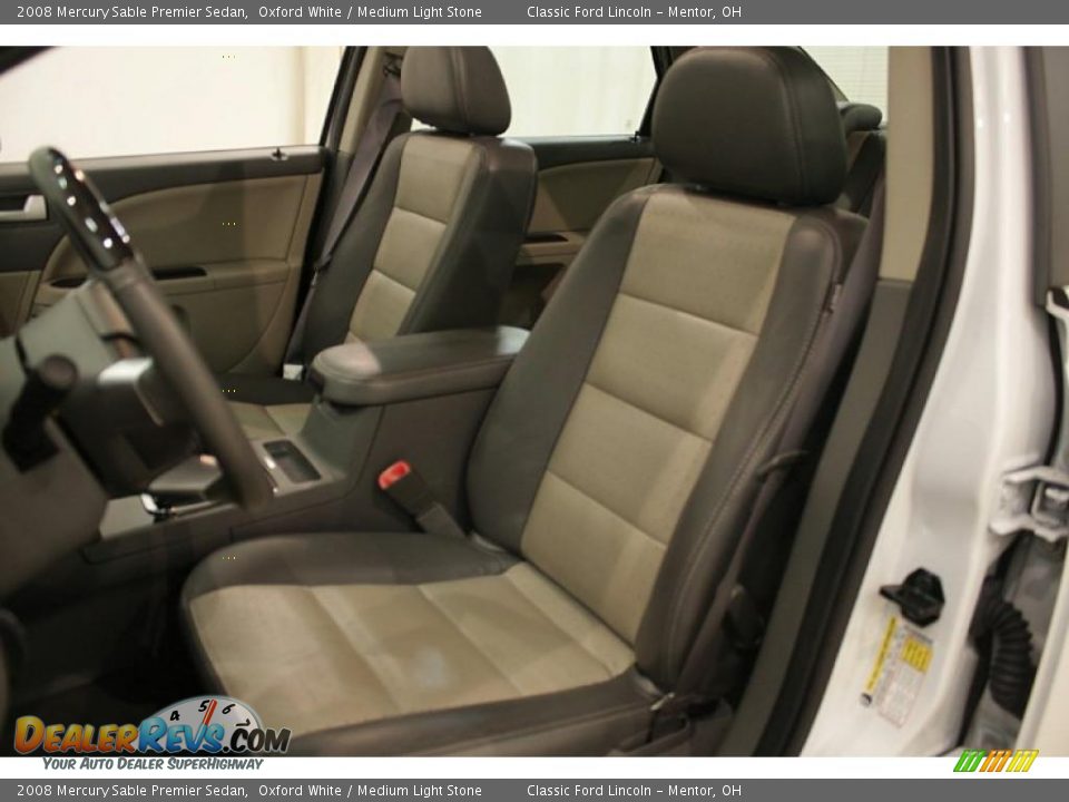 2008 Mercury Sable Premier Sedan Oxford White / Medium Light Stone Photo #11