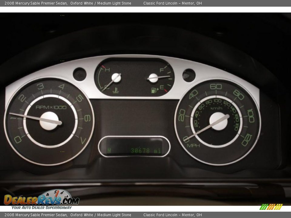 2008 Mercury Sable Premier Sedan Oxford White / Medium Light Stone Photo #13