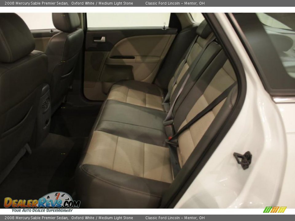 2008 Mercury Sable Premier Sedan Oxford White / Medium Light Stone Photo #19