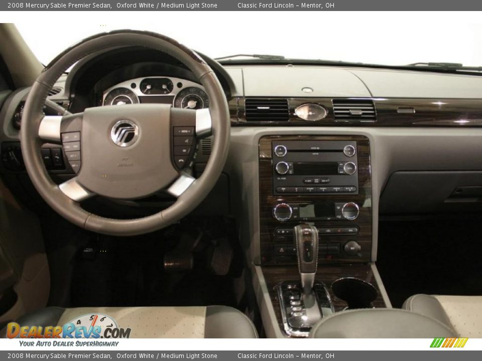 2008 Mercury Sable Premier Sedan Oxford White / Medium Light Stone Photo #20