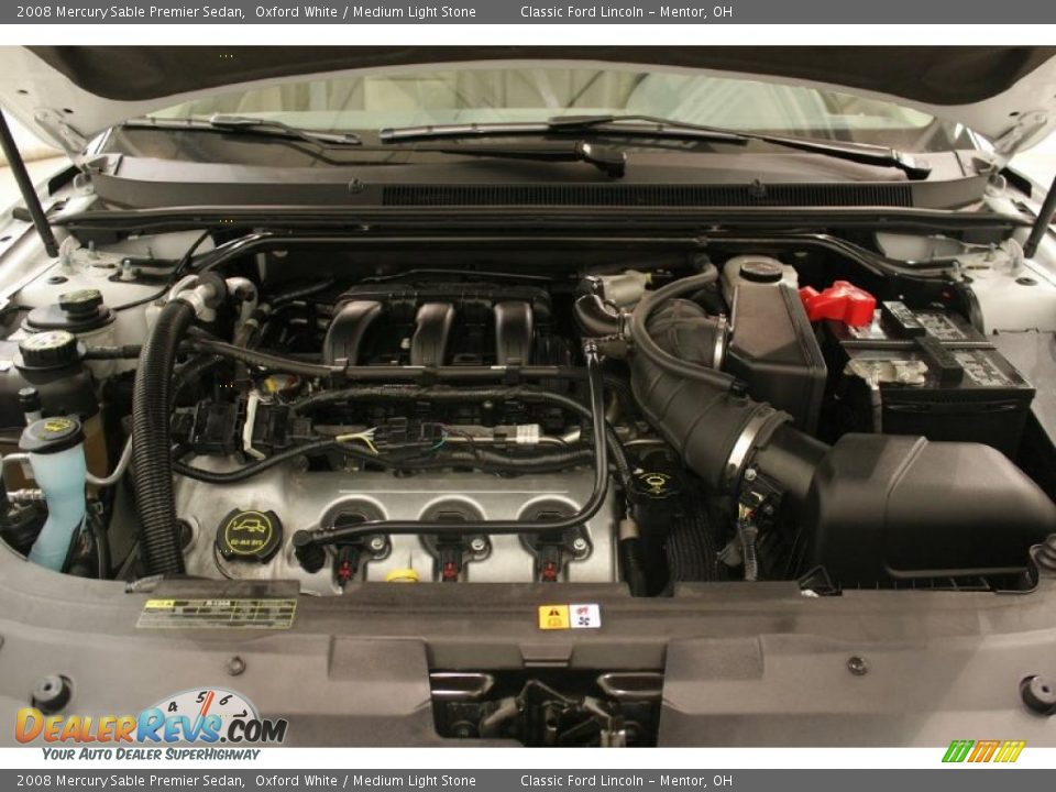 2008 Mercury Sable Premier Sedan Oxford White / Medium Light Stone Photo #22