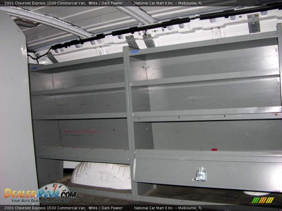 2001 Chevrolet Express 1500 Commercial Van White / Dark Pewter Photo #2