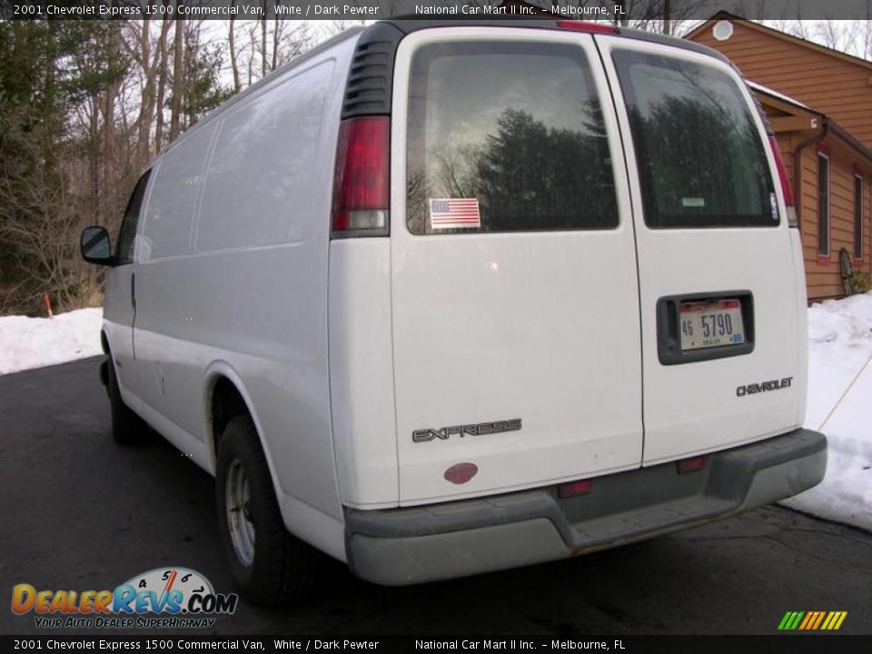 2001 Chevrolet Express 1500 Commercial Van White / Dark Pewter Photo #5