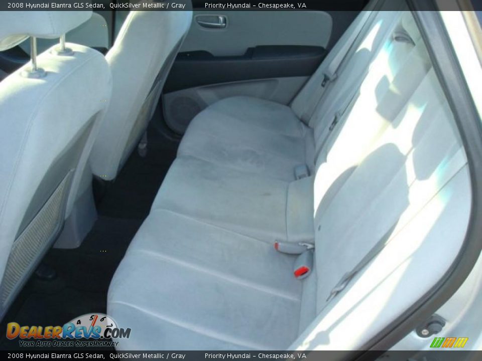 2008 Hyundai Elantra GLS Sedan QuickSilver Metallic / Gray Photo #10