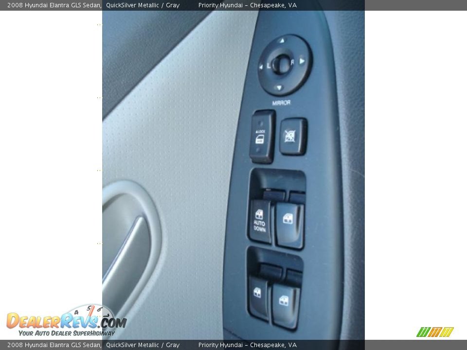 2008 Hyundai Elantra GLS Sedan QuickSilver Metallic / Gray Photo #13