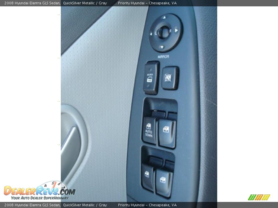 2008 Hyundai Elantra GLS Sedan QuickSilver Metallic / Gray Photo #14