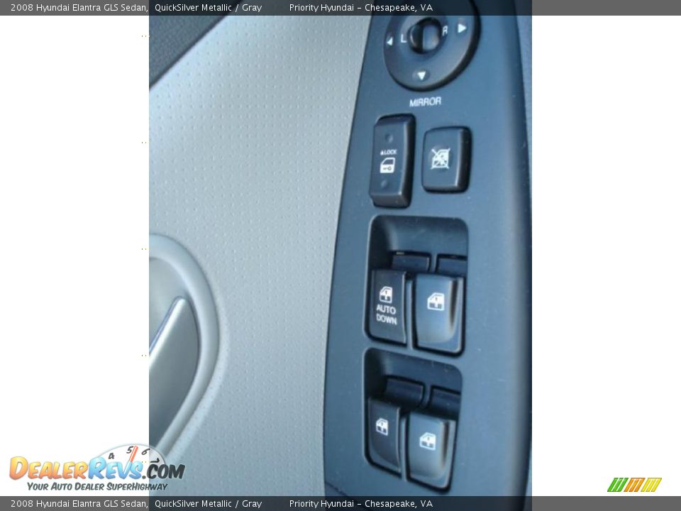 2008 Hyundai Elantra GLS Sedan QuickSilver Metallic / Gray Photo #15