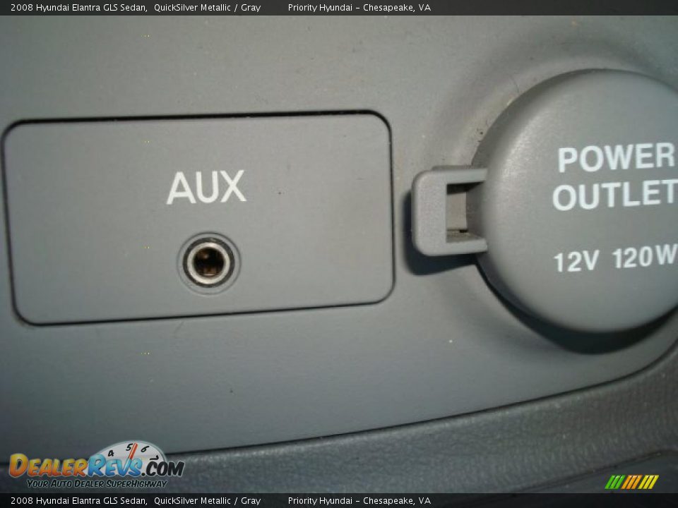 2008 Hyundai Elantra GLS Sedan QuickSilver Metallic / Gray Photo #17