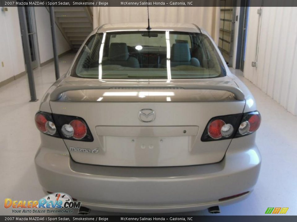 2007 Mazda MAZDA6 i Sport Sedan Smokestone / Beige Photo #3