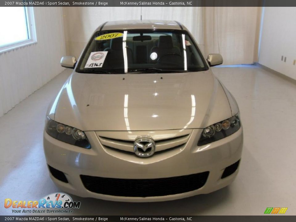 2007 Mazda MAZDA6 i Sport Sedan Smokestone / Beige Photo #6