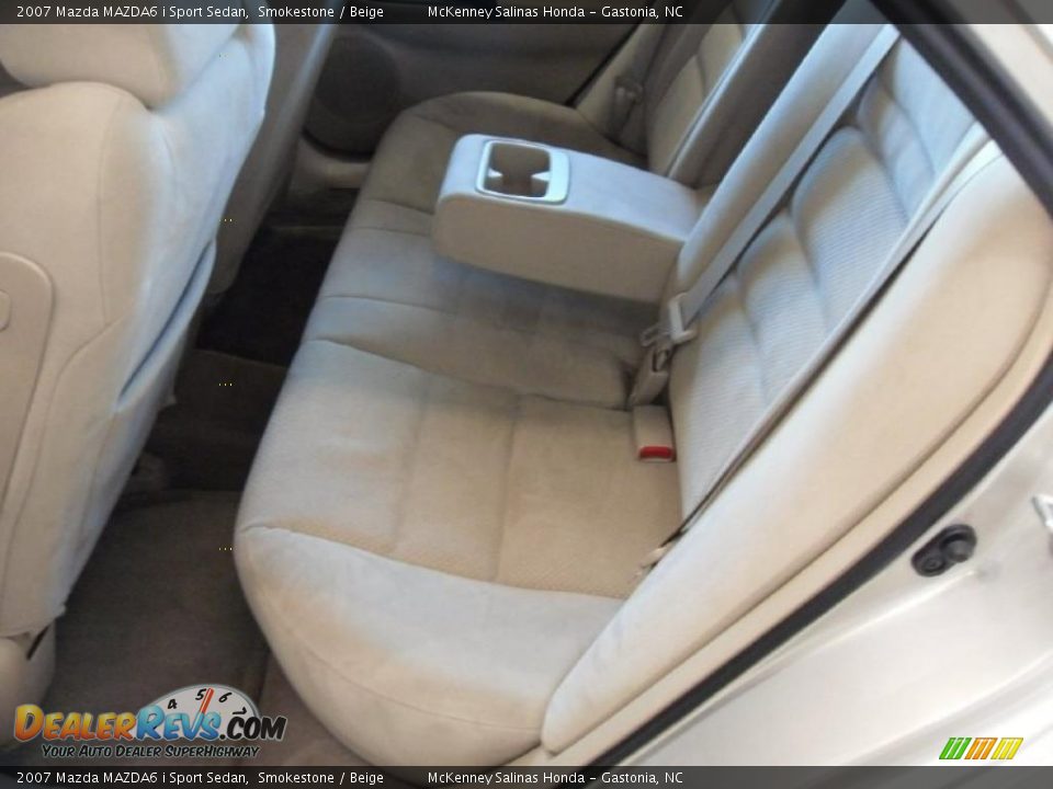 2007 Mazda MAZDA6 i Sport Sedan Smokestone / Beige Photo #14