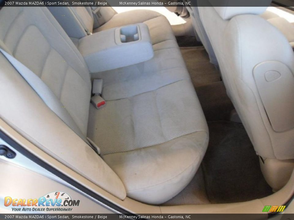 2007 Mazda MAZDA6 i Sport Sedan Smokestone / Beige Photo #18