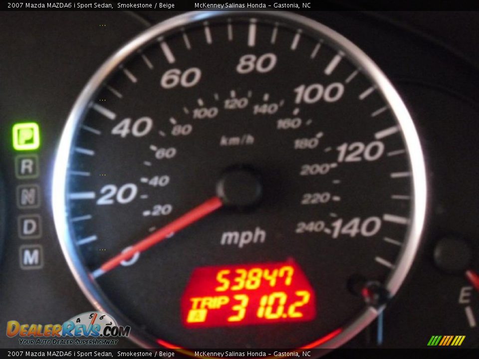 2007 Mazda MAZDA6 i Sport Sedan Smokestone / Beige Photo #24