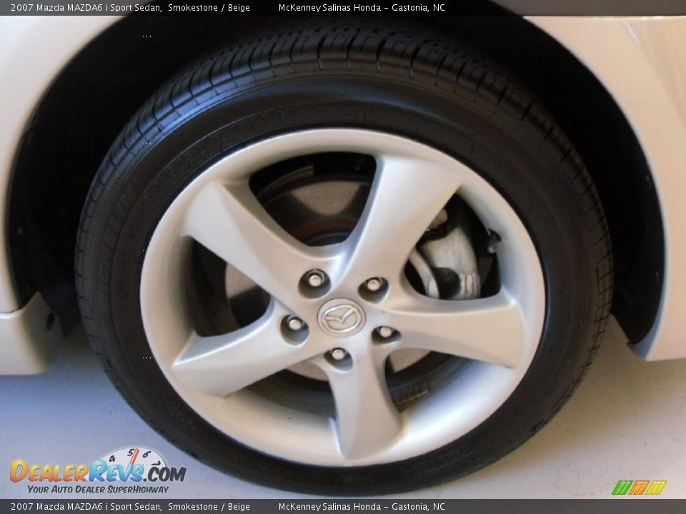 2007 Mazda MAZDA6 i Sport Sedan Smokestone / Beige Photo #28
