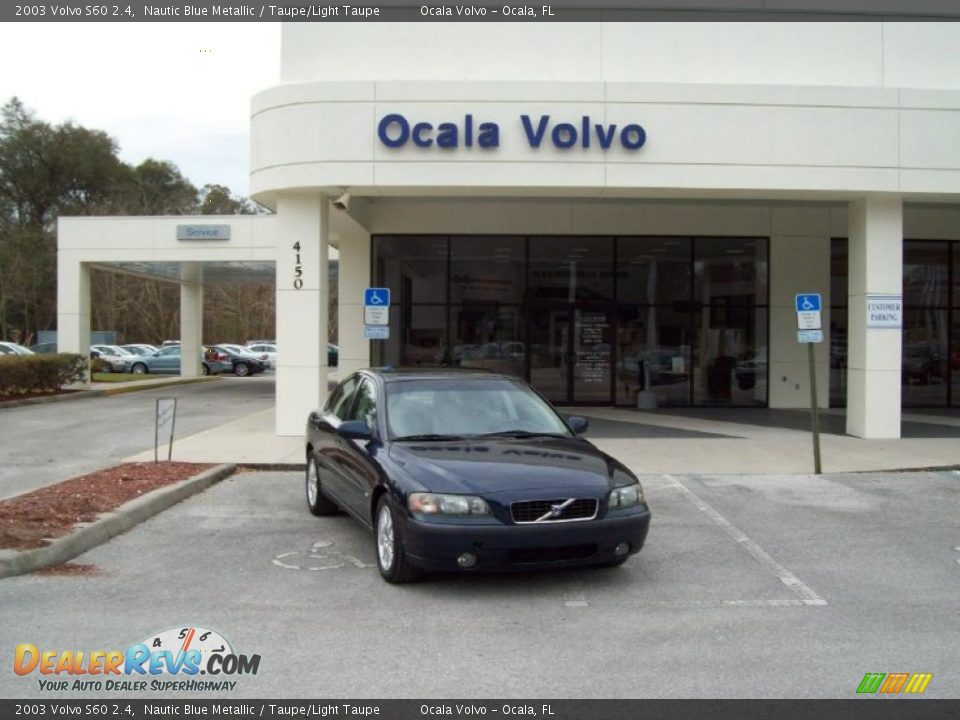 2003 Volvo S60 2.4 Nautic Blue Metallic / Taupe/Light Taupe Photo #1