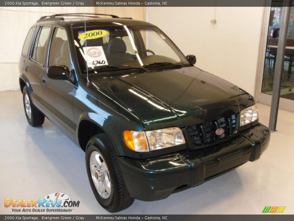 2000 Kia Sportage Evergreen Green / Gray Photo #5