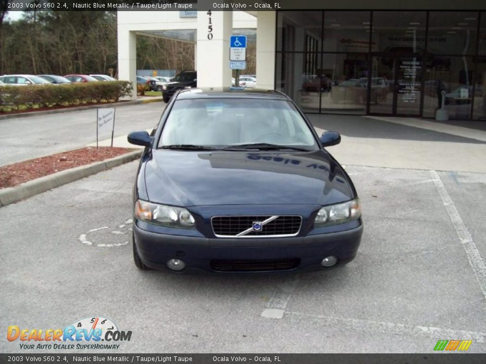 2003 Volvo S60 2.4 Nautic Blue Metallic / Taupe/Light Taupe Photo #2