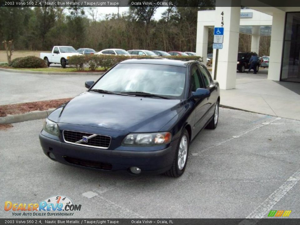 2003 Volvo S60 2.4 Nautic Blue Metallic / Taupe/Light Taupe Photo #3