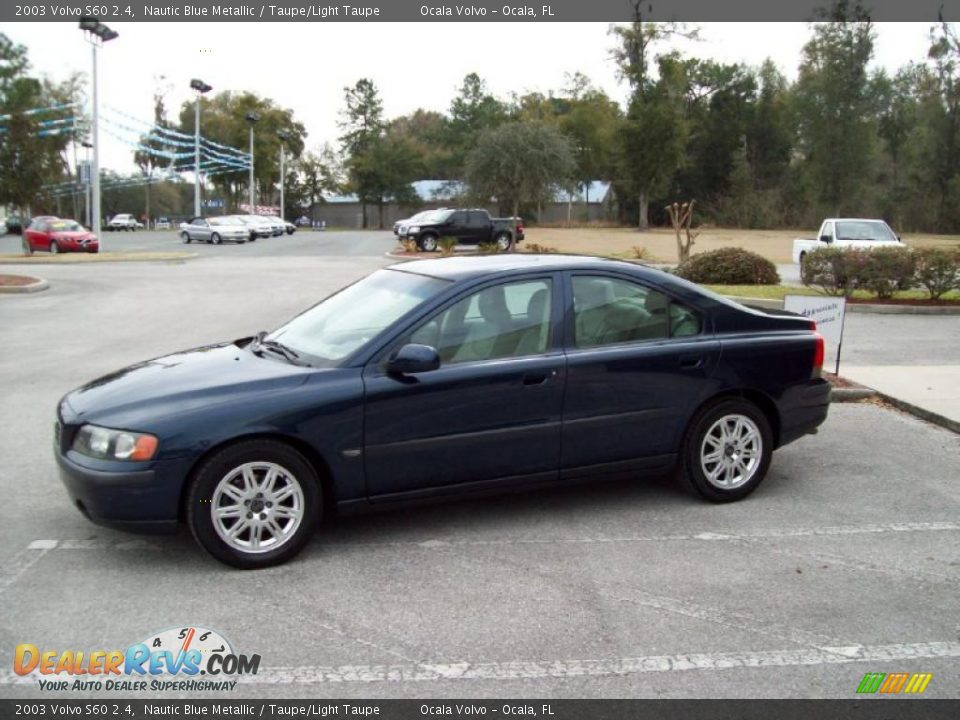 2003 Volvo S60 2.4 Nautic Blue Metallic / Taupe/Light Taupe Photo #5