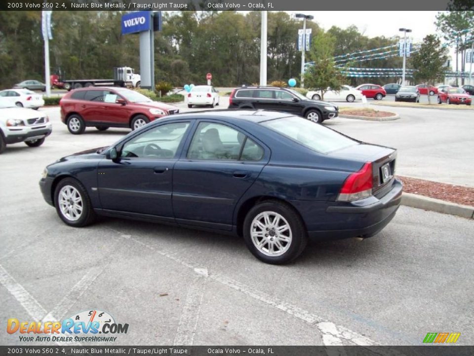 2003 Volvo S60 2.4 Nautic Blue Metallic / Taupe/Light Taupe Photo #7