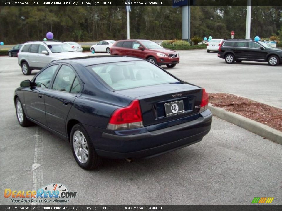 2003 Volvo S60 2.4 Nautic Blue Metallic / Taupe/Light Taupe Photo #8