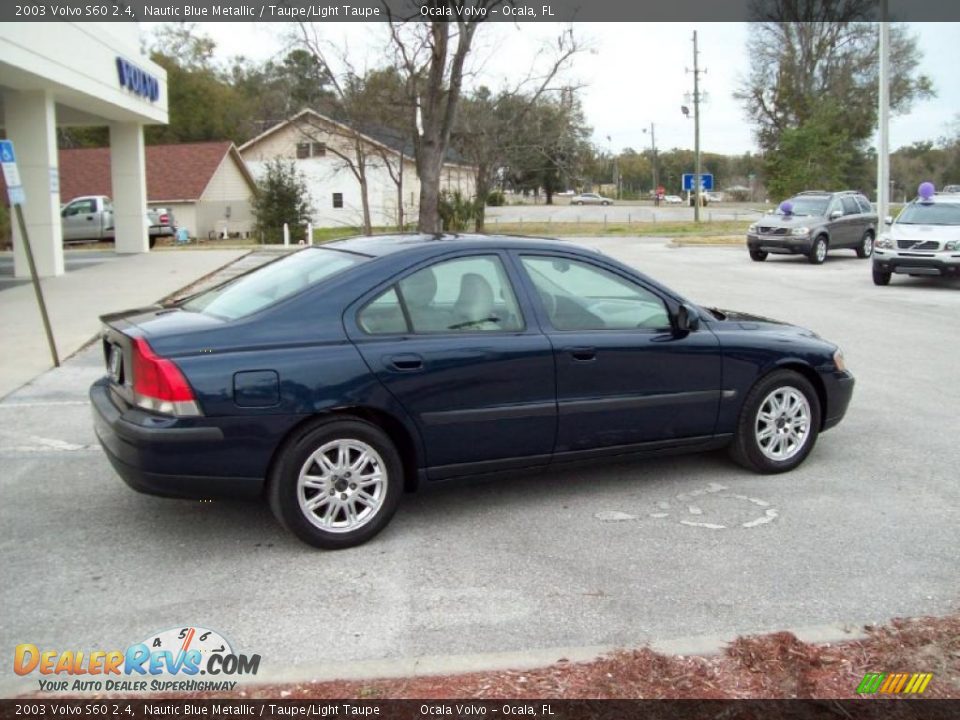 2003 Volvo S60 2.4 Nautic Blue Metallic / Taupe/Light Taupe Photo #11