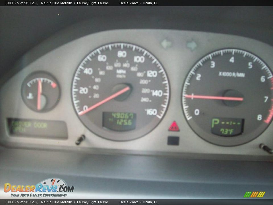 2003 Volvo S60 2.4 Nautic Blue Metallic / Taupe/Light Taupe Photo #18