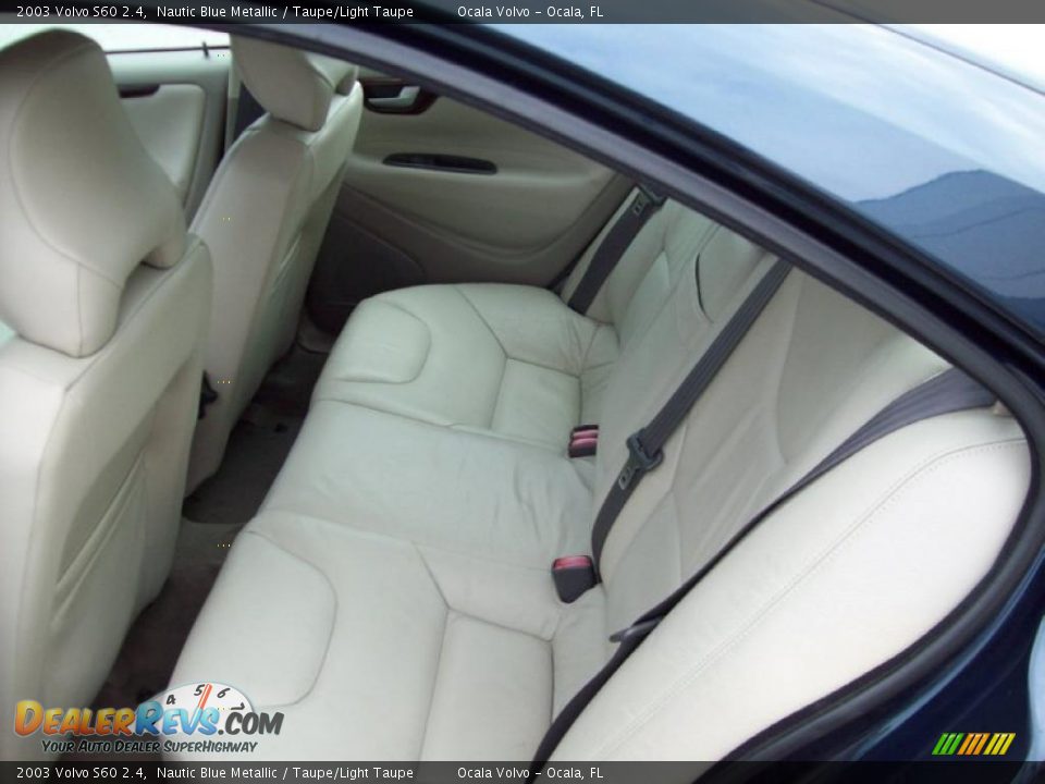 2003 Volvo S60 2.4 Nautic Blue Metallic / Taupe/Light Taupe Photo #20