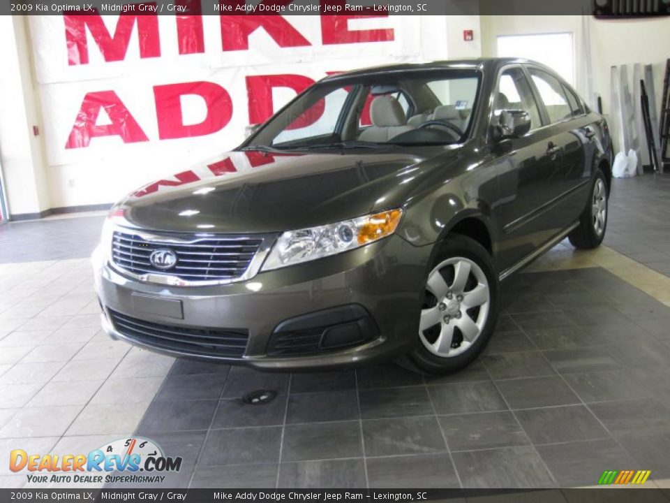 2009 Kia Optima LX Midnight Gray / Gray Photo #1