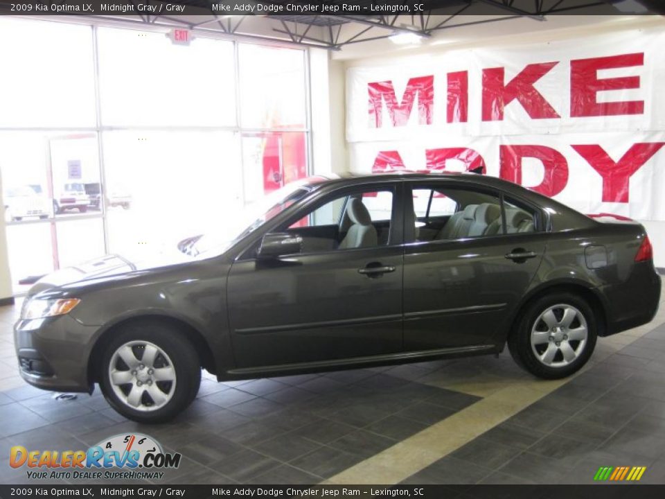 2009 Kia Optima LX Midnight Gray / Gray Photo #2