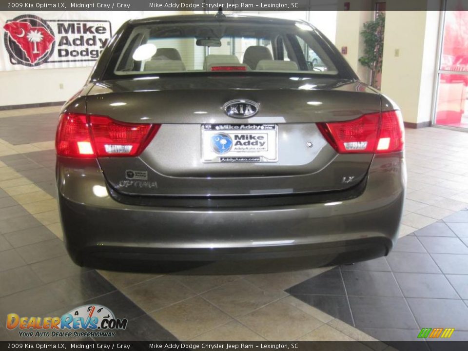 2009 Kia Optima LX Midnight Gray / Gray Photo #4