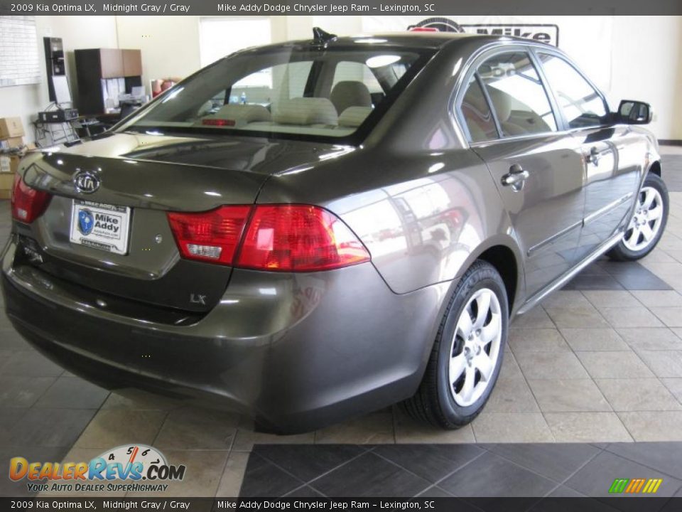 2009 Kia Optima LX Midnight Gray / Gray Photo #7