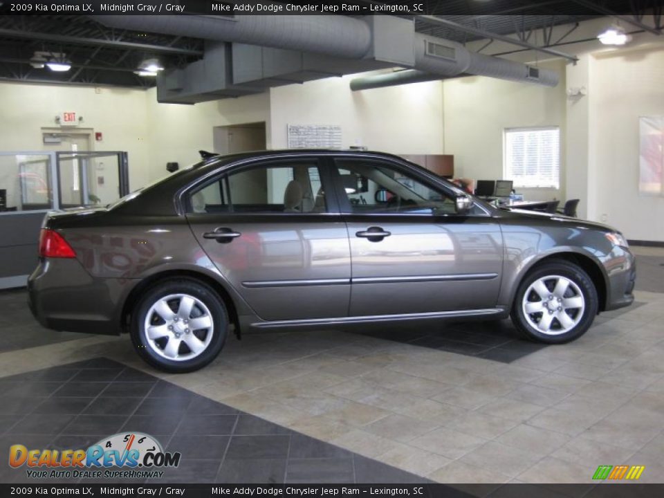 2009 Kia Optima LX Midnight Gray / Gray Photo #8