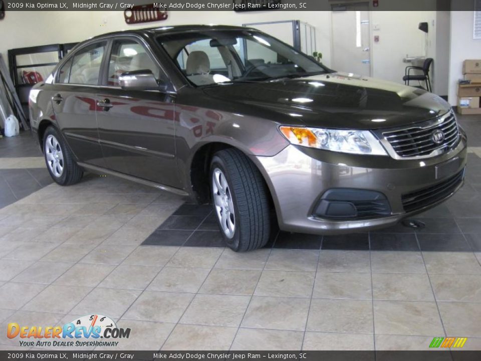 2009 Kia Optima LX Midnight Gray / Gray Photo #9