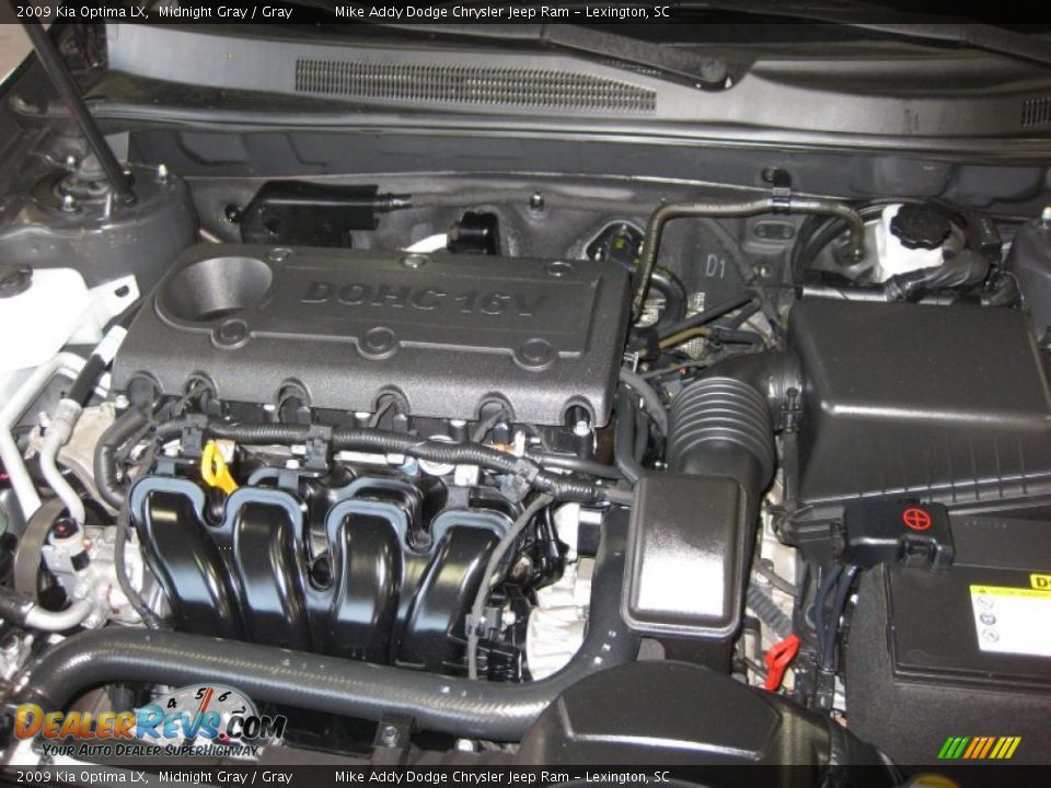 2009 Kia Optima LX Midnight Gray / Gray Photo #28