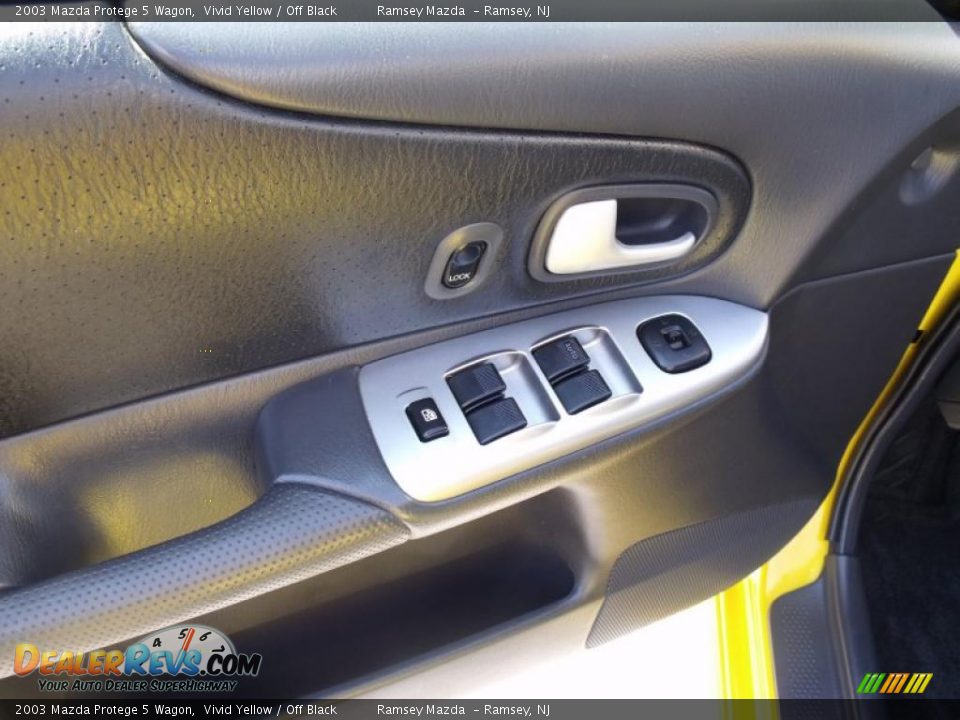 2003 Mazda Protege 5 Wagon Vivid Yellow / Off Black Photo #13