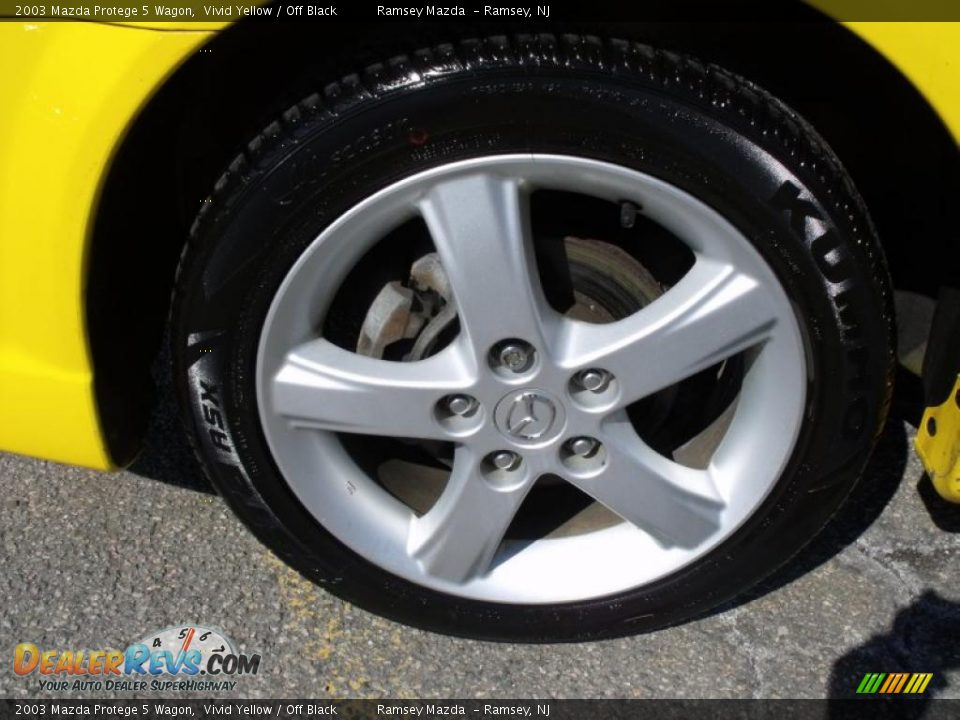2003 Mazda Protege 5 Wagon Vivid Yellow / Off Black Photo #20