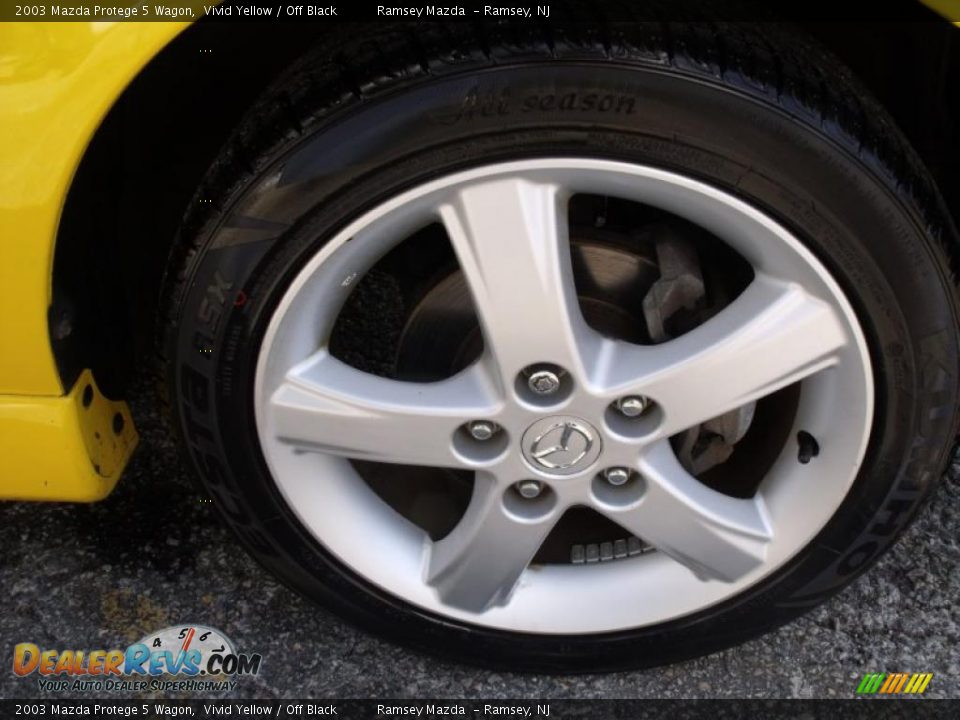 2003 Mazda Protege 5 Wagon Vivid Yellow / Off Black Photo #21